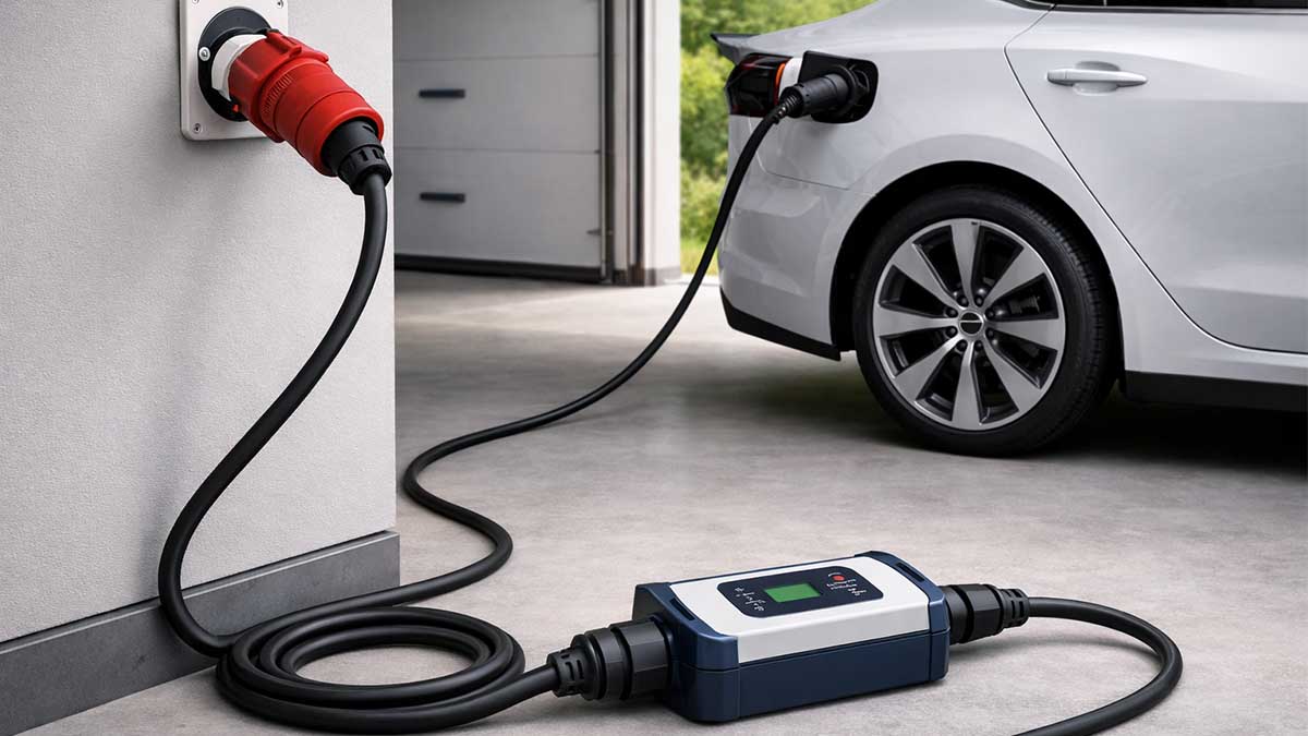 CEE (IEC 60309) Red 3-Phase 16A vs 32A for Portable EV Charging